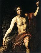 VALENTIN DE BOULOGNE St John the Baptist wet oil painting artist